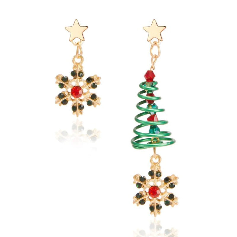 Festliche Party-Ohrring-Kollektion mit Weihnachtsthema