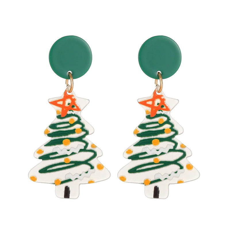 Festliche Party-Ohrring-Kollektion mit Weihnachtsthema