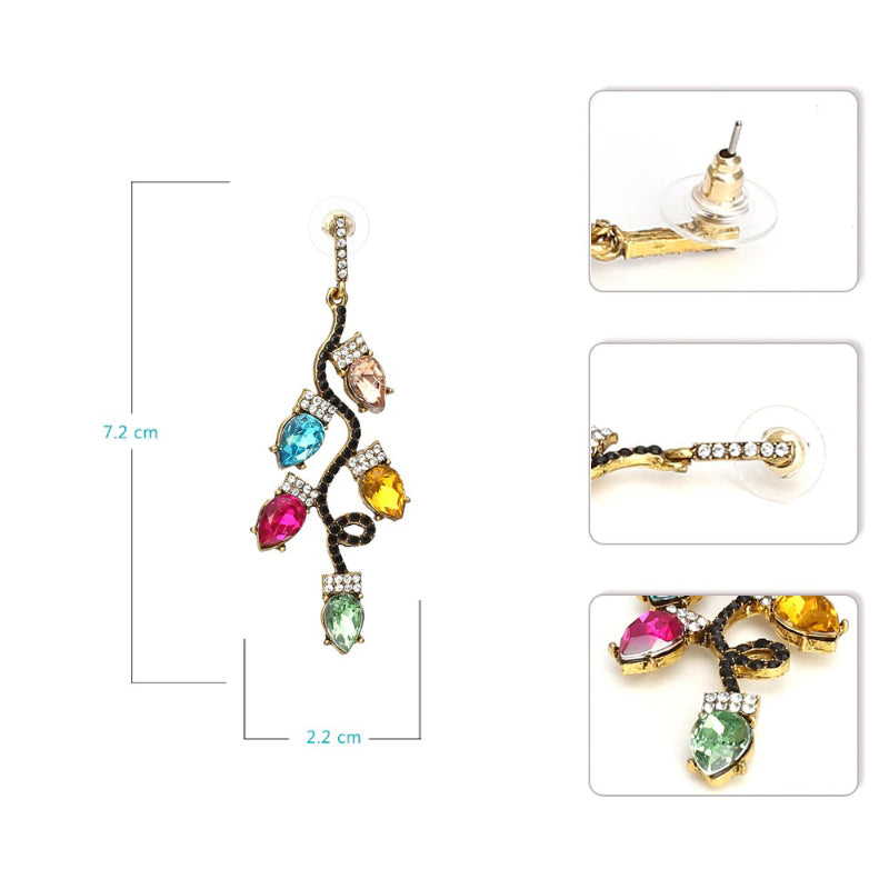 Festliche und zauberhafte Ohrringe im Weihnachtslicht-Design