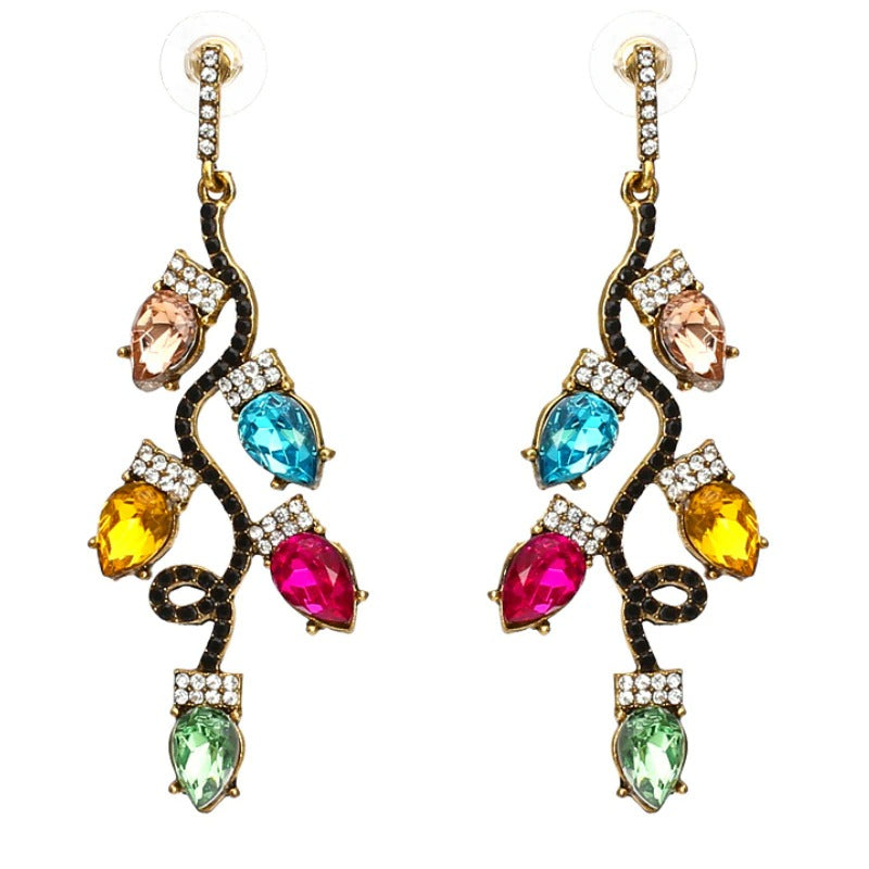 Festliche und zauberhafte Ohrringe im Weihnachtslicht-Design