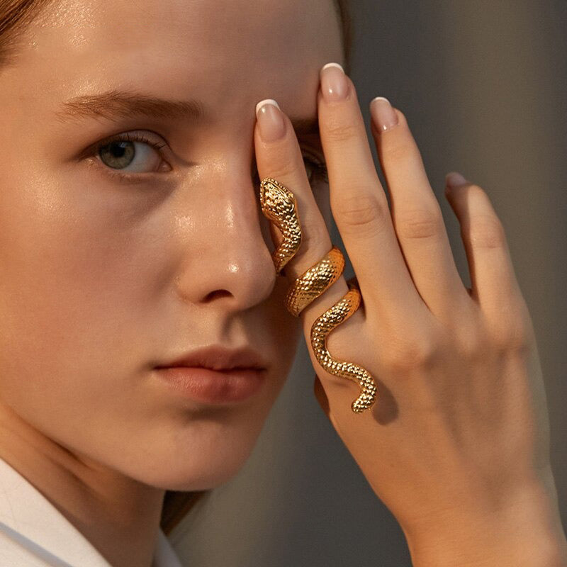 Fierce Fashion – Kollektion verstellbarer Schlangenringe