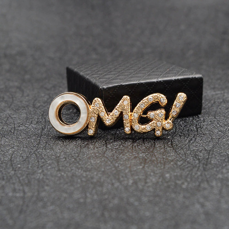 Lustige „OMG!“-Statement-Broschen