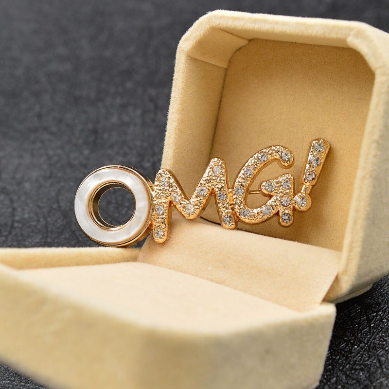 Lustige „OMG!“-Statement-Broschen