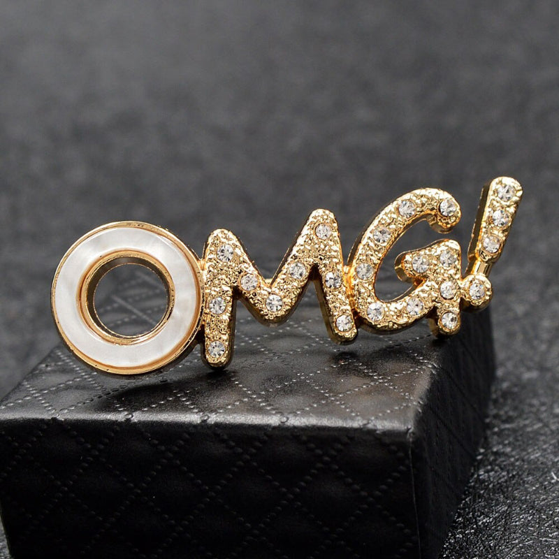 Lustige „OMG!“-Statement-Broschen