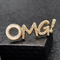 Lustige „OMG!“-Statement-Broschen