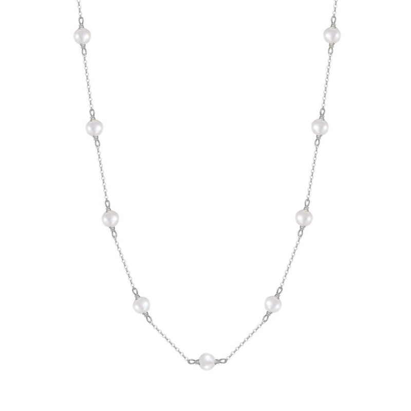 Elegante minimalistische Halskettenkollektion mit Barockperlen