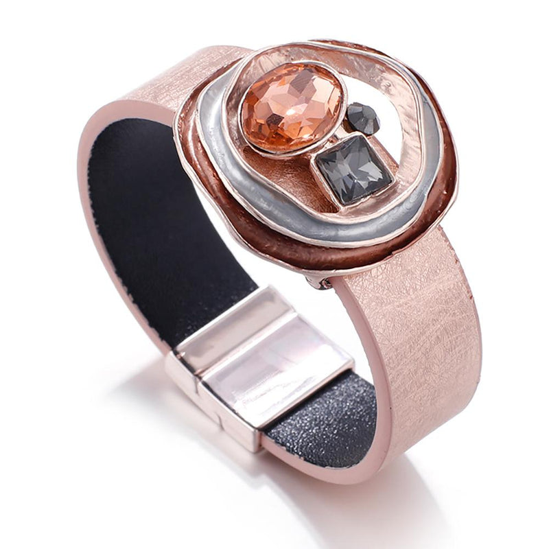 Edelstein-Armreif mit Magnetschnalle