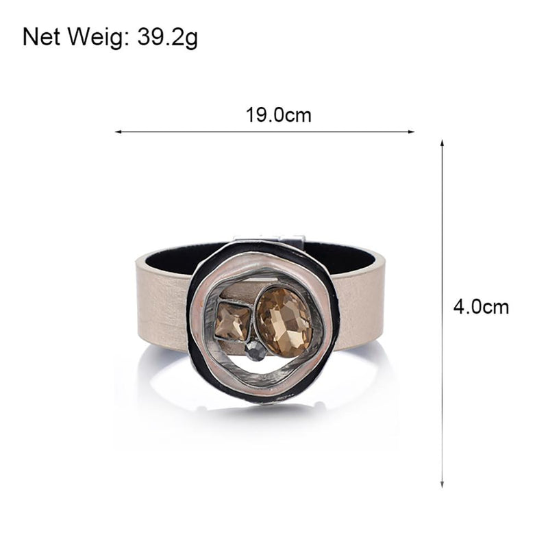 Edelstein-Armreif mit Magnetschnalle