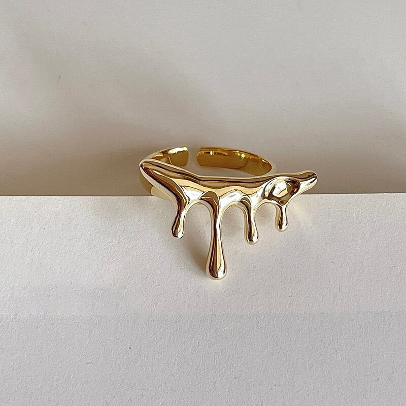 Geometrische Glam Fashion Waterdrop Zirkon Ringe