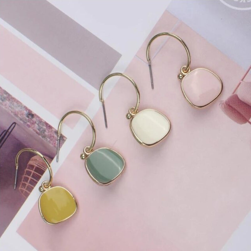 Glam Fashion Helle Metall Tropfen Ohrringe