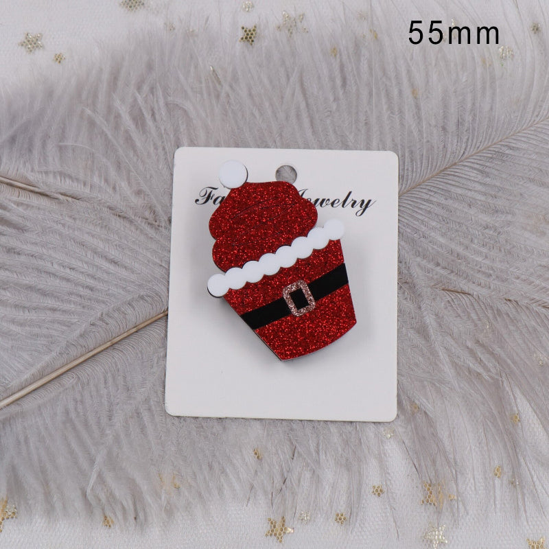 Glänzende festliche Weihnachtsbroschen