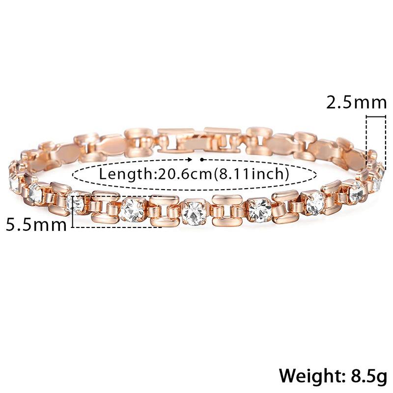 Schimmerndes, mit Strasssteinen verziertes Armband