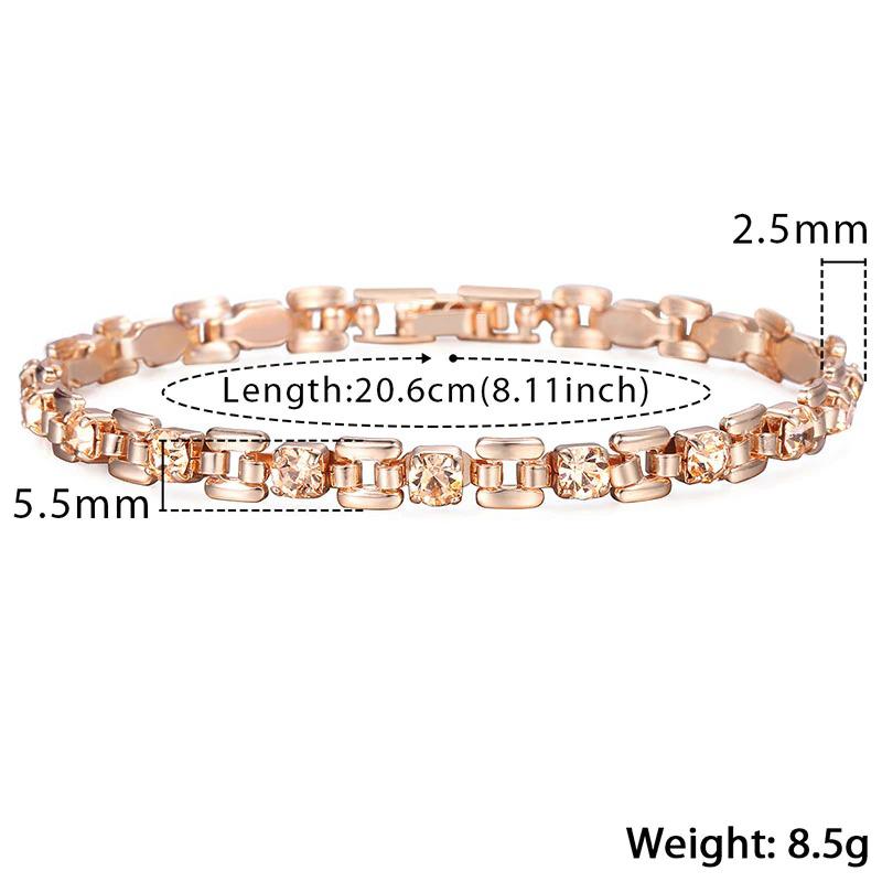 Schimmerndes, mit Strasssteinen verziertes Armband