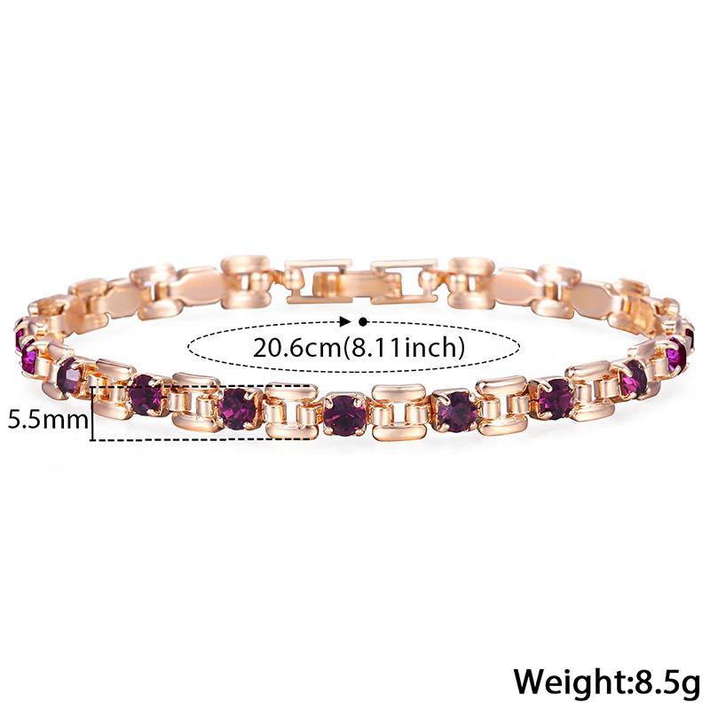 Schimmerndes, mit Strasssteinen verziertes Armband