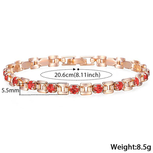 Schimmerndes, mit Strasssteinen verziertes Armband