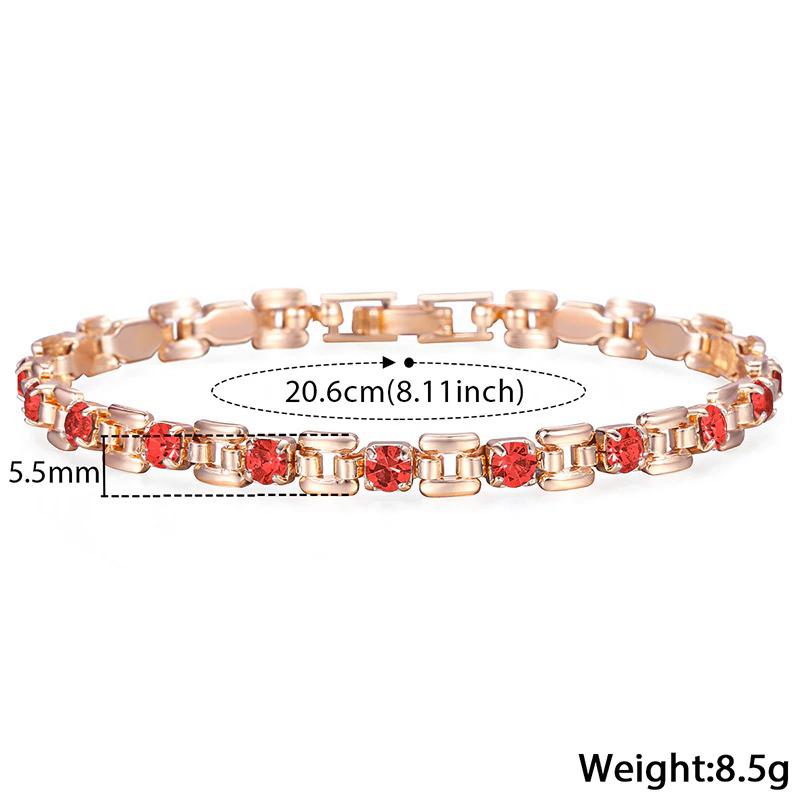 Schimmerndes, mit Strasssteinen verziertes Armband