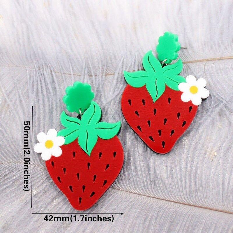 Glitzernde, sommerliche Statement-Ohrringe