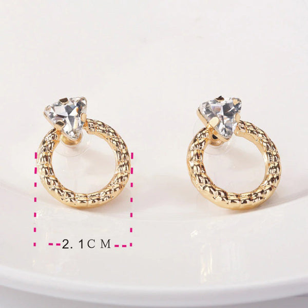 Wunderschöne Ohrstecker in Diamantringform