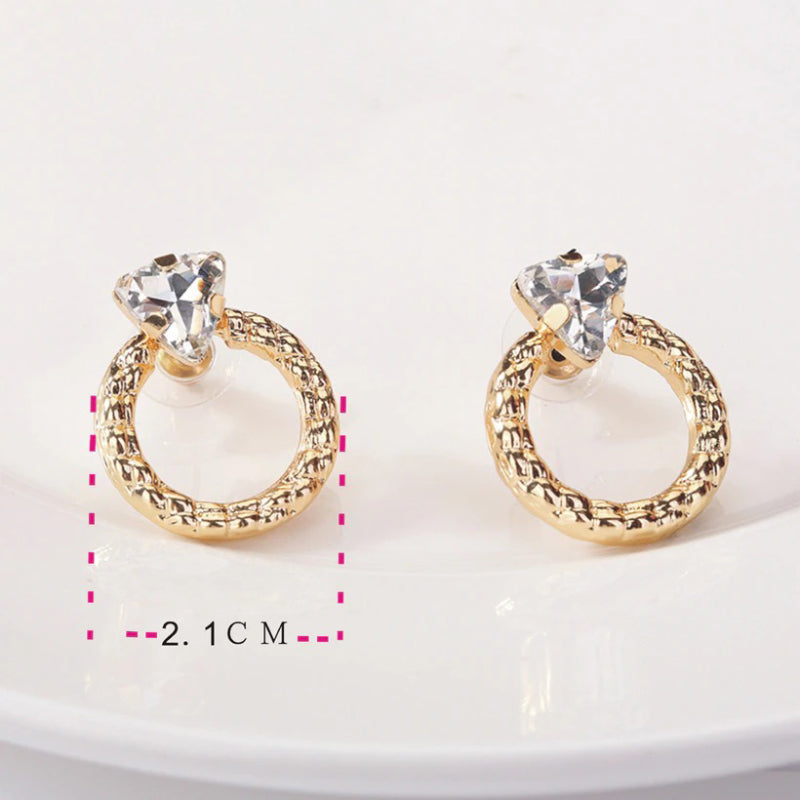 Wunderschöne Ohrstecker in Diamantringform