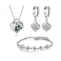 Wunderschönes Sterling Silber Würfel Schmuckset