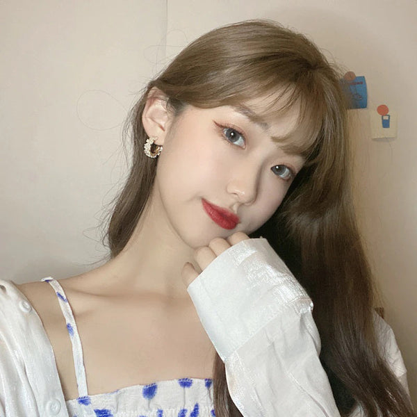 Wunderschöne Sommertrend Harz Blume Creolen