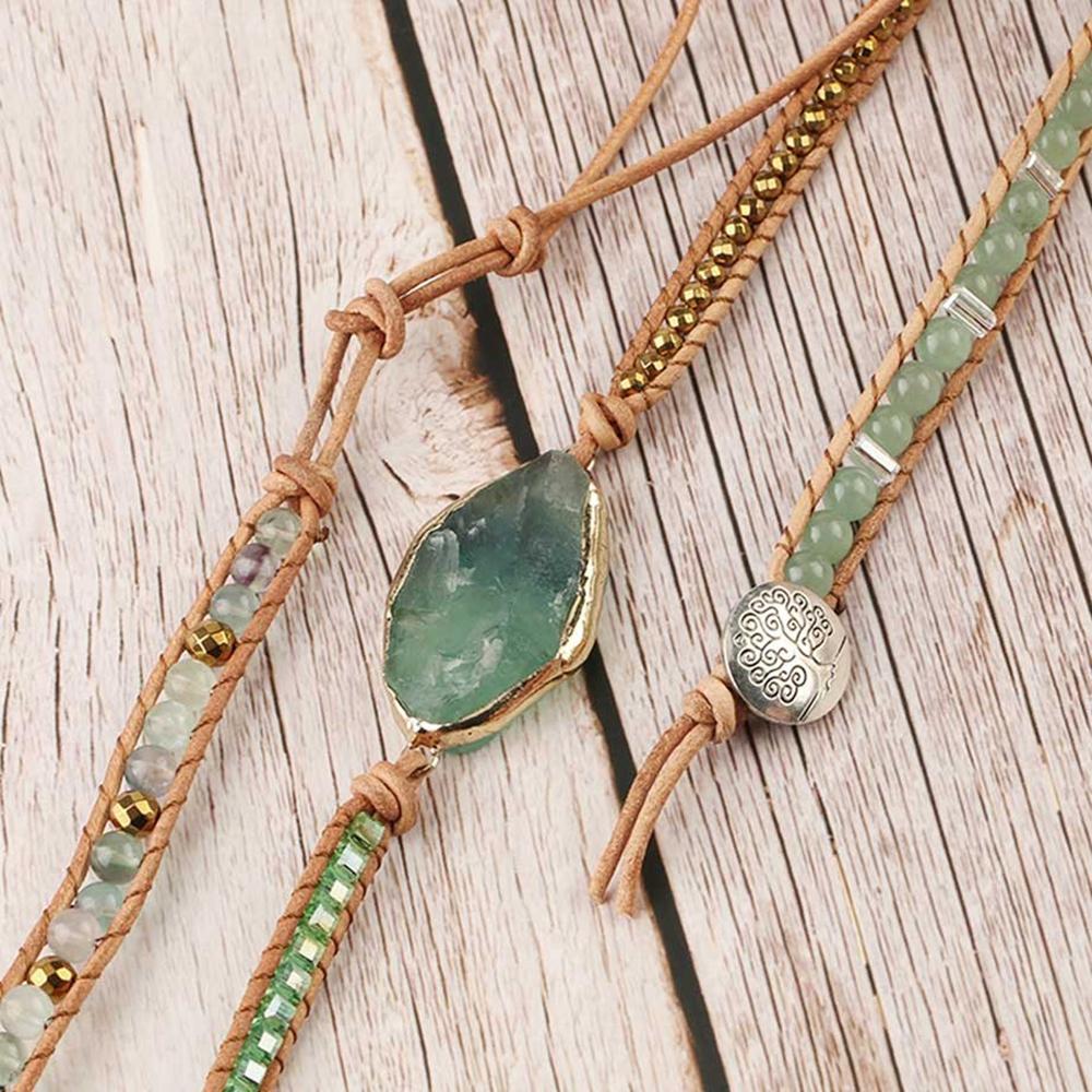 Green Vibe Bohemian Mehrschicht-Armband