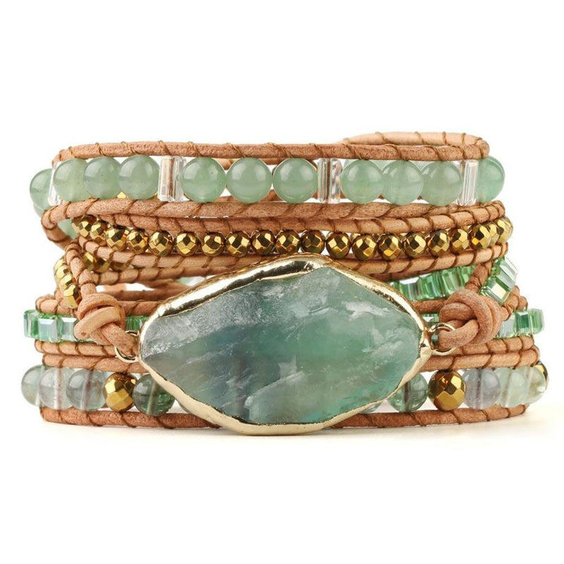 Green Vibe Bohemian Mehrschicht-Armband