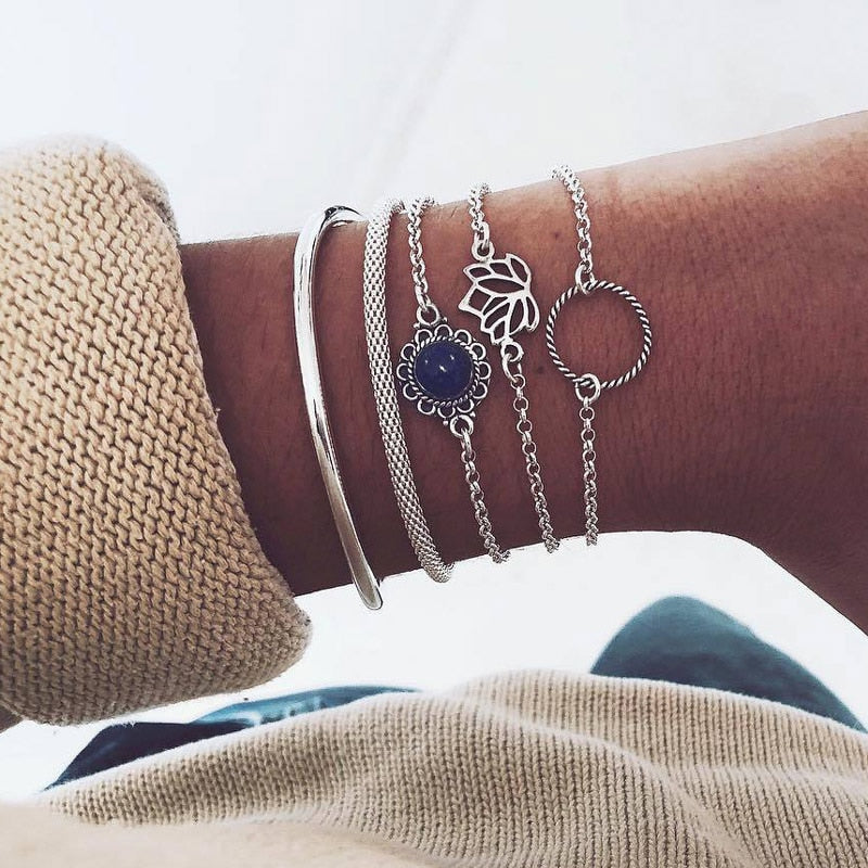 Böhmisches Goldarmband-Set