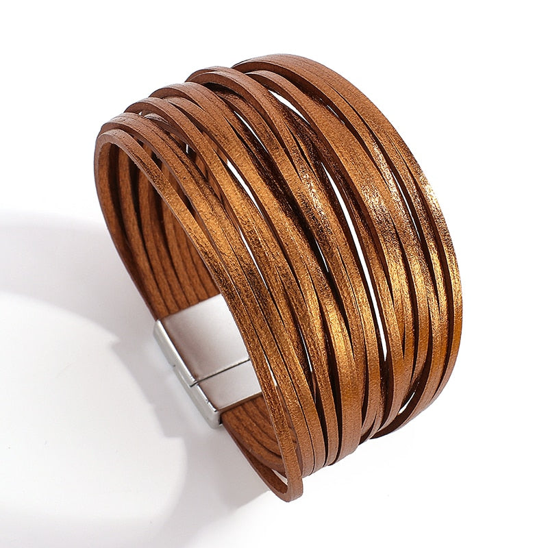 Boho Mint Lederarmband