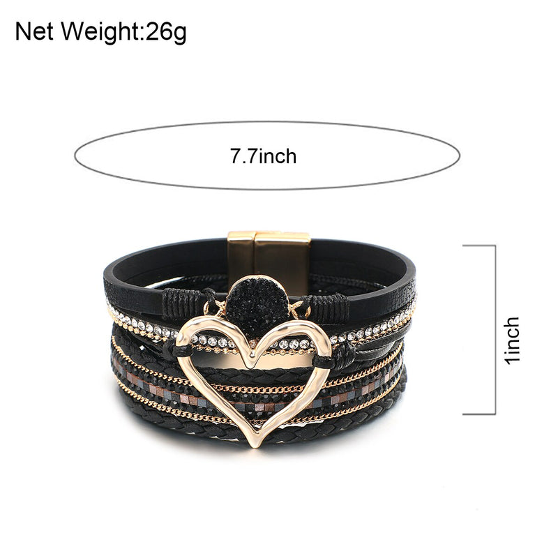 Bohemian Strass Harz Wickelarmband