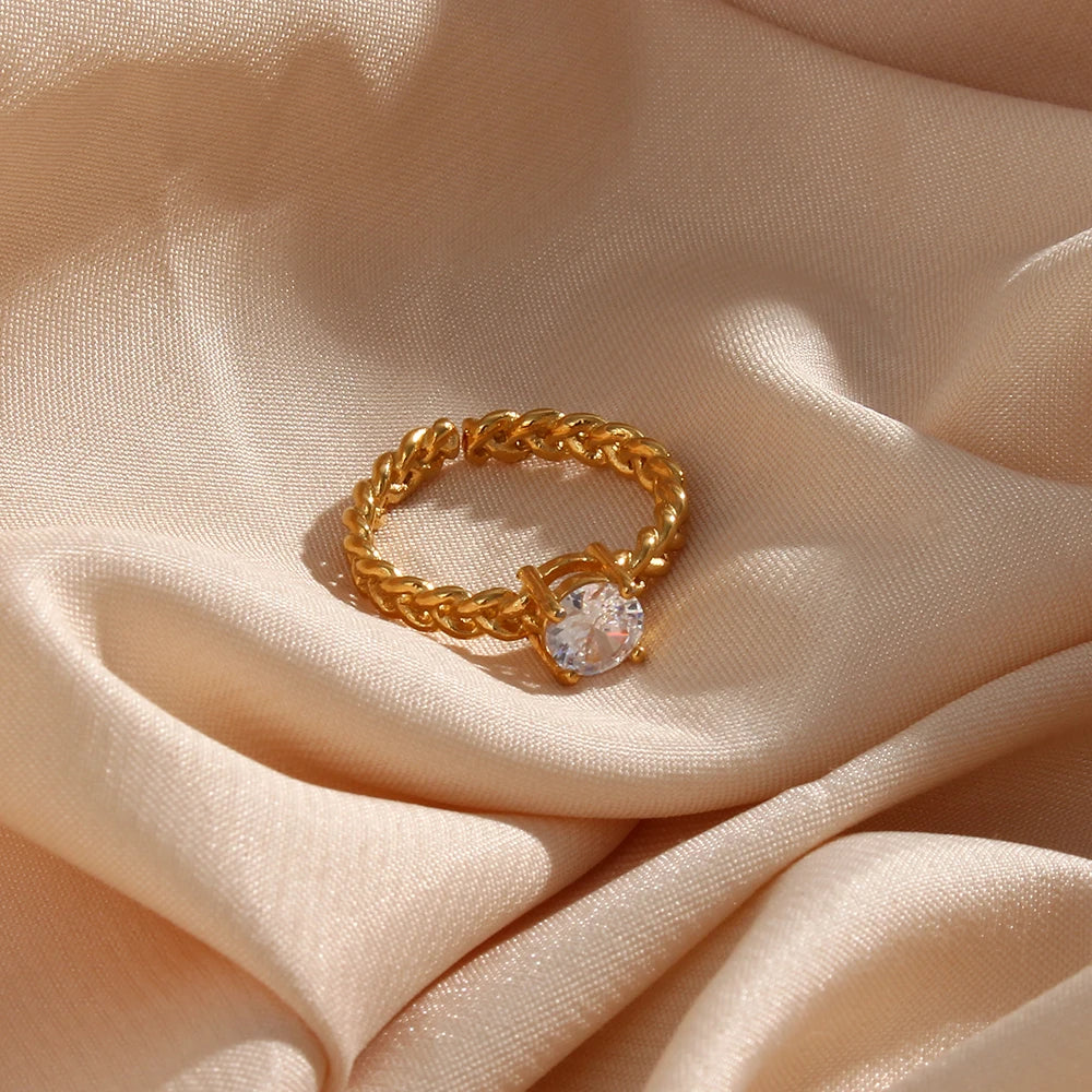 Solitärring aus Gold