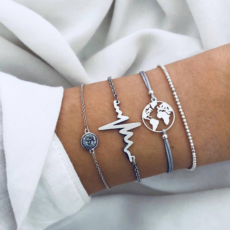 Böhmisches Goldarmband-Set