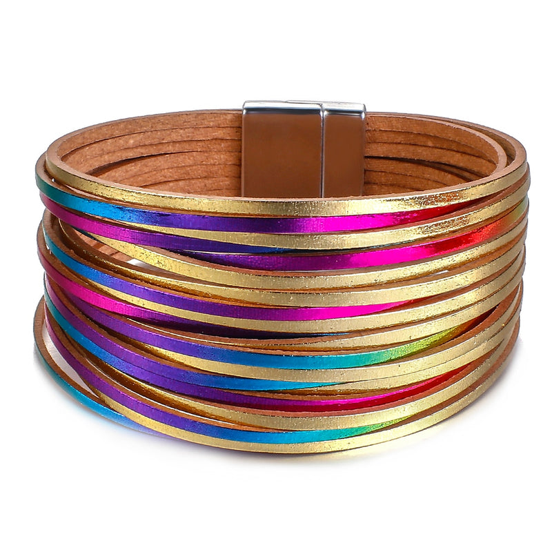 Boho Mint Lederarmband