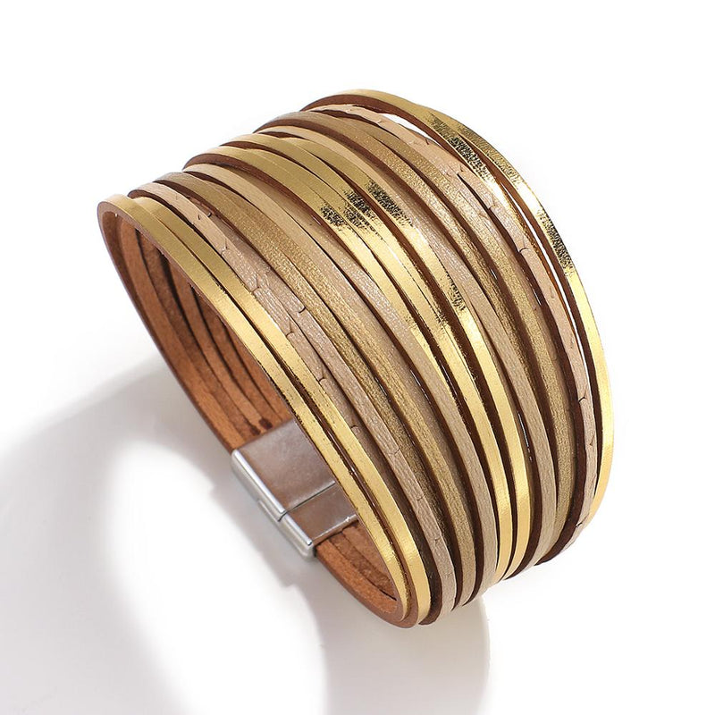 Boho Mint Lederarmband