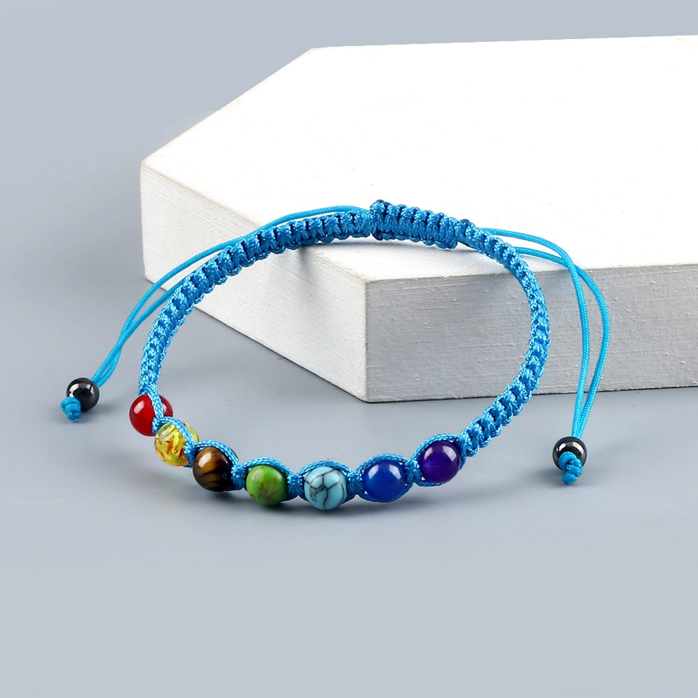 Armband mit 7 Chakra-Perlen