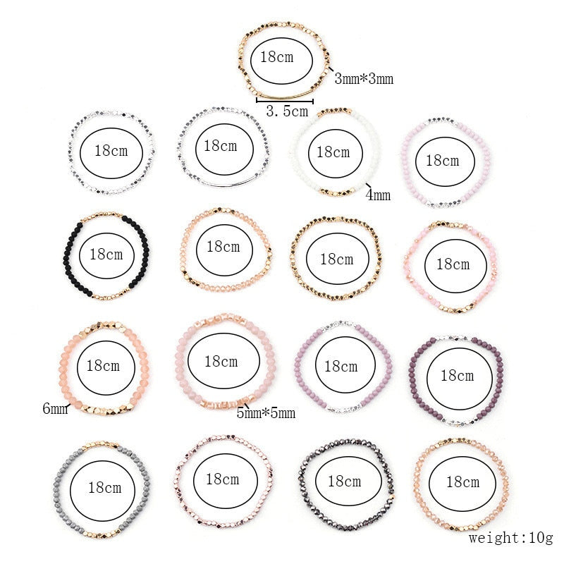 Böhmische Kristallarmbänder