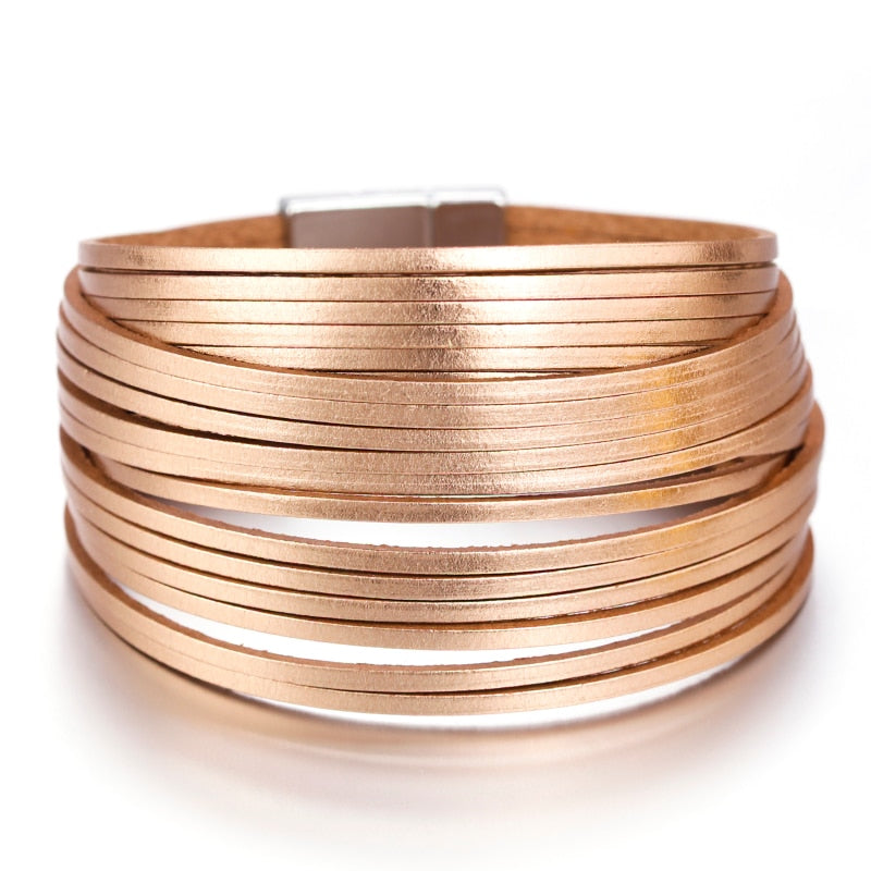 Boho Mint Lederarmband