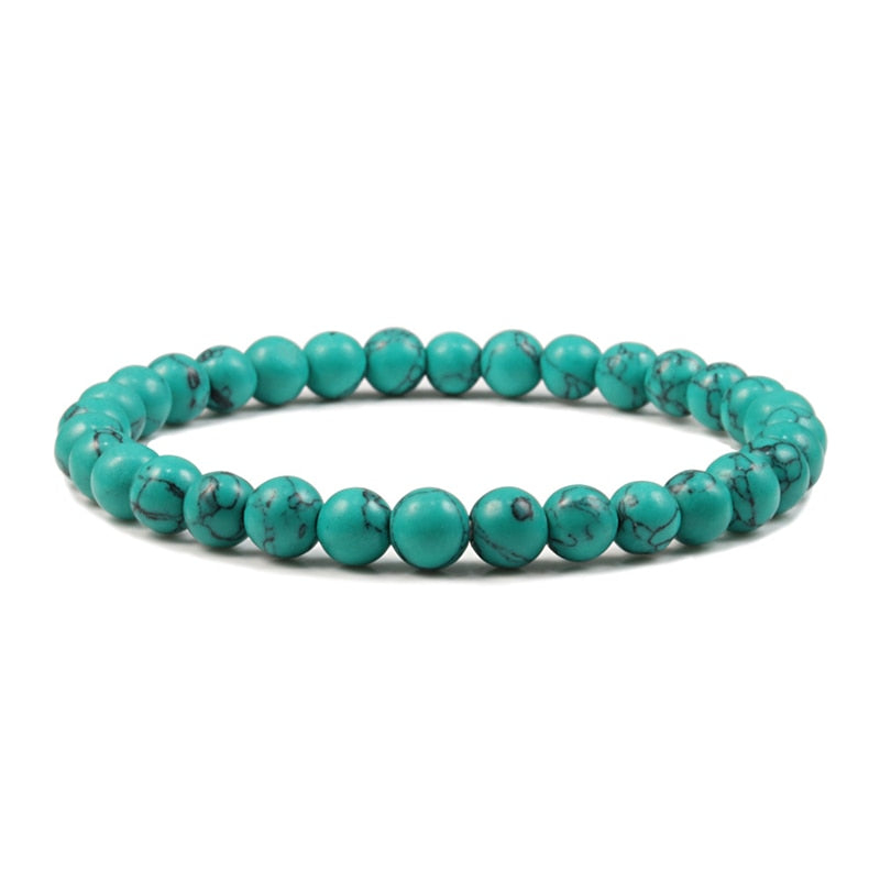 Armband aus Lavasteinen aus Holz