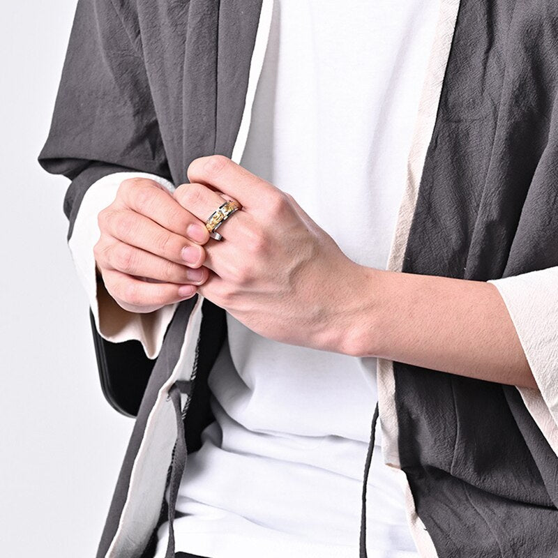 Chinesischer Drachen-Angst-Zappelring