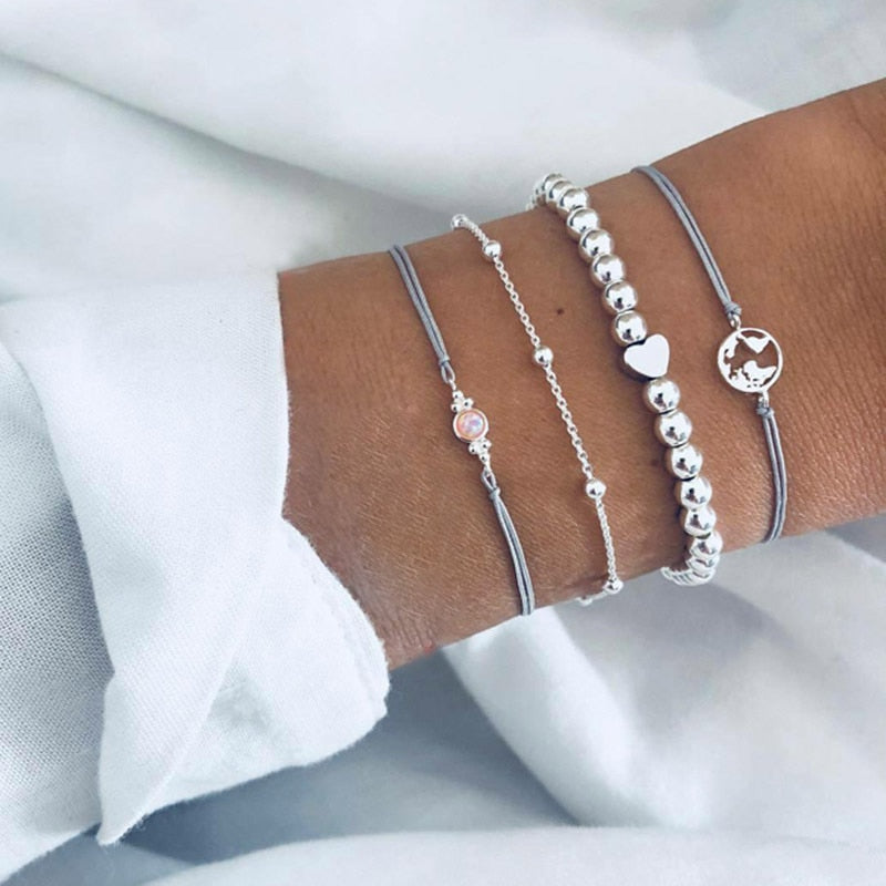 Böhmisches Goldarmband-Set