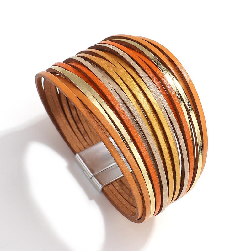 Boho Mint Lederarmband