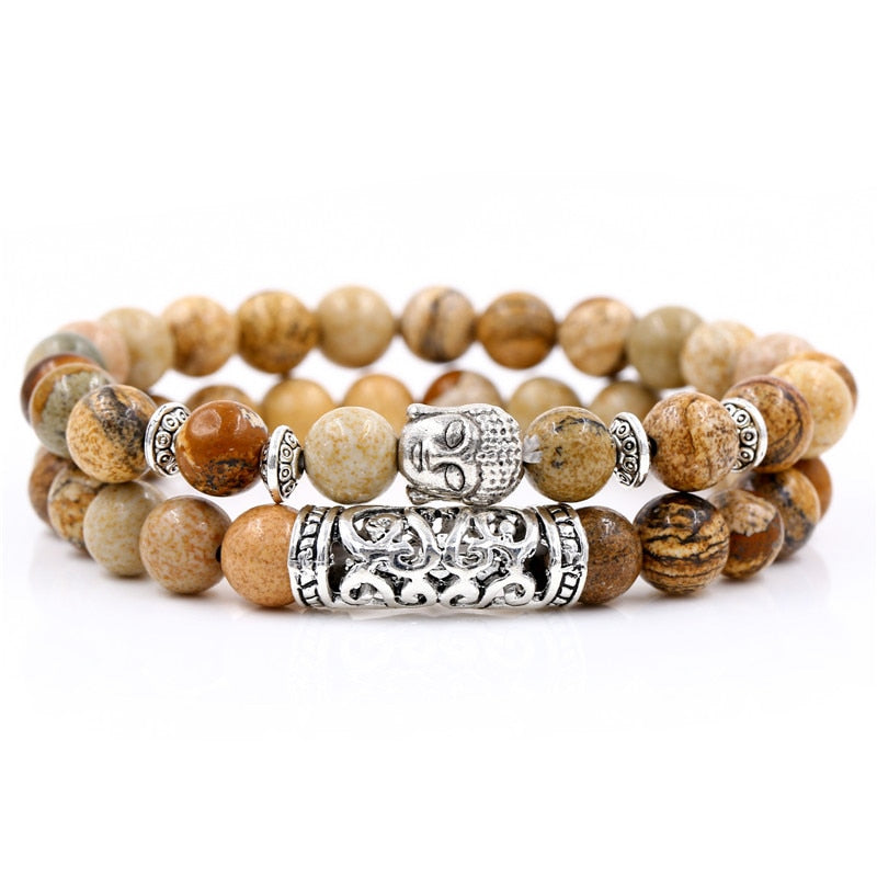 Buddha-Kopf-Charm-Armband