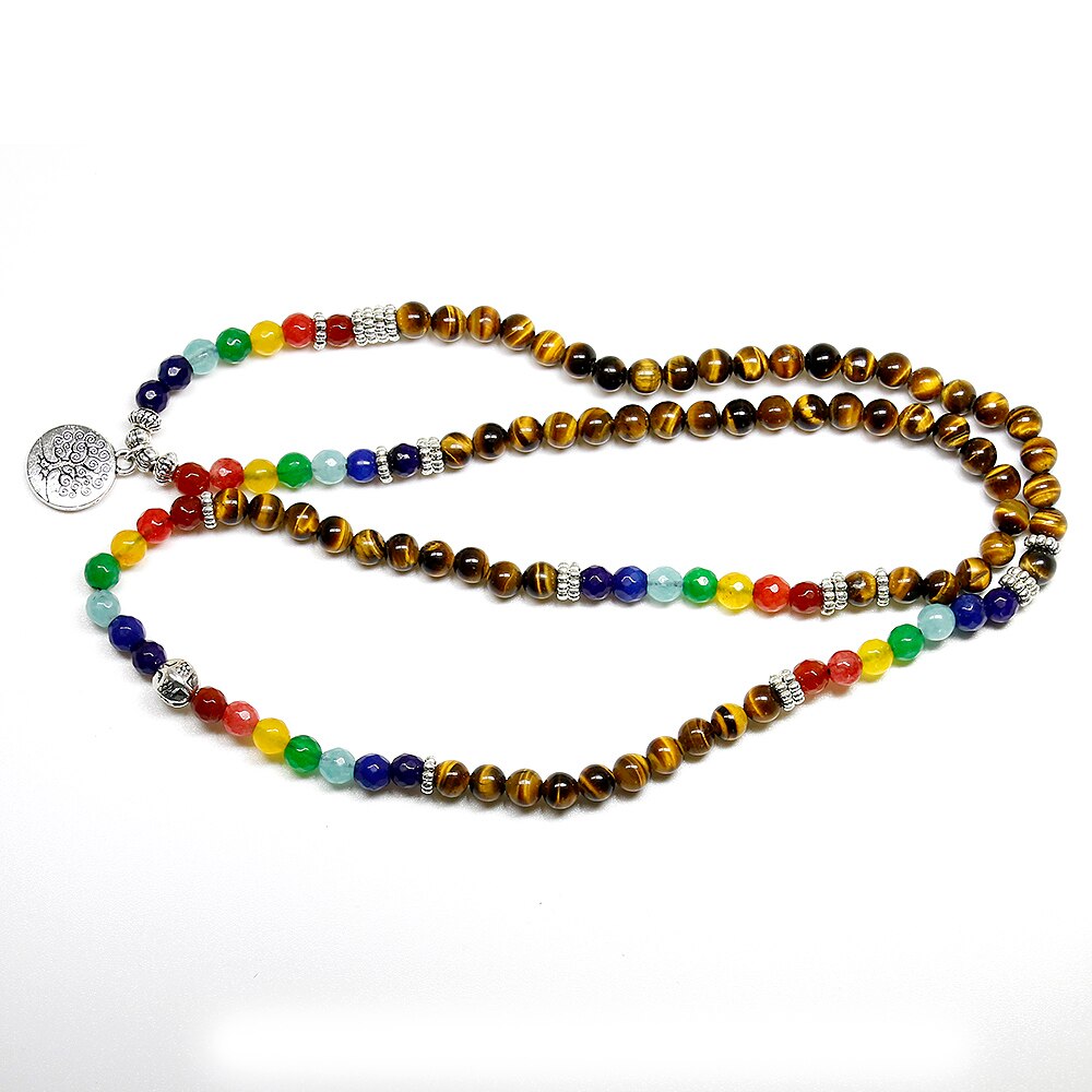 7 Chakra Tigerauge Heilungsarmband