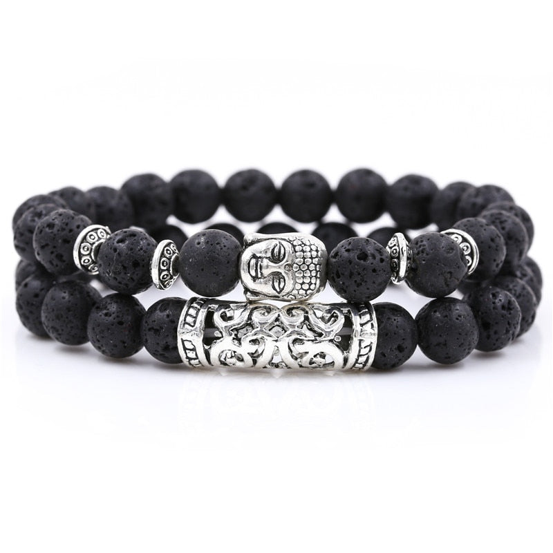 Buddha-Kopf-Charm-Armband