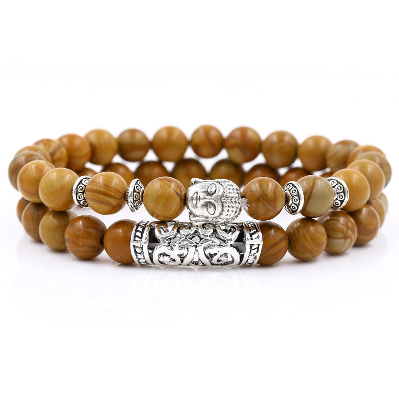 Buddha-Kopf-Charm-Armband