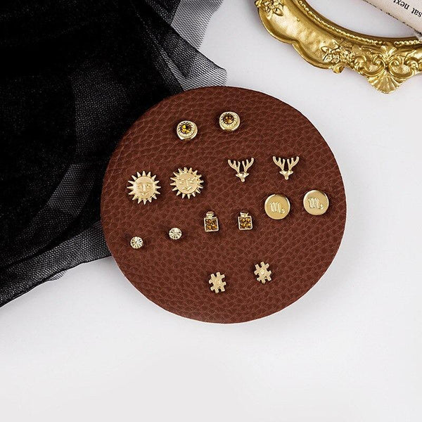 Handgemachte verschiedene Ohrstecker für jeden Tag