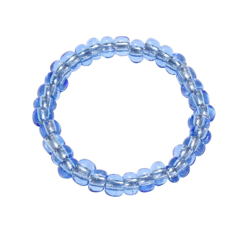 Handgefertigte bunte Acrylringe mit Perlen und Strasssteinen