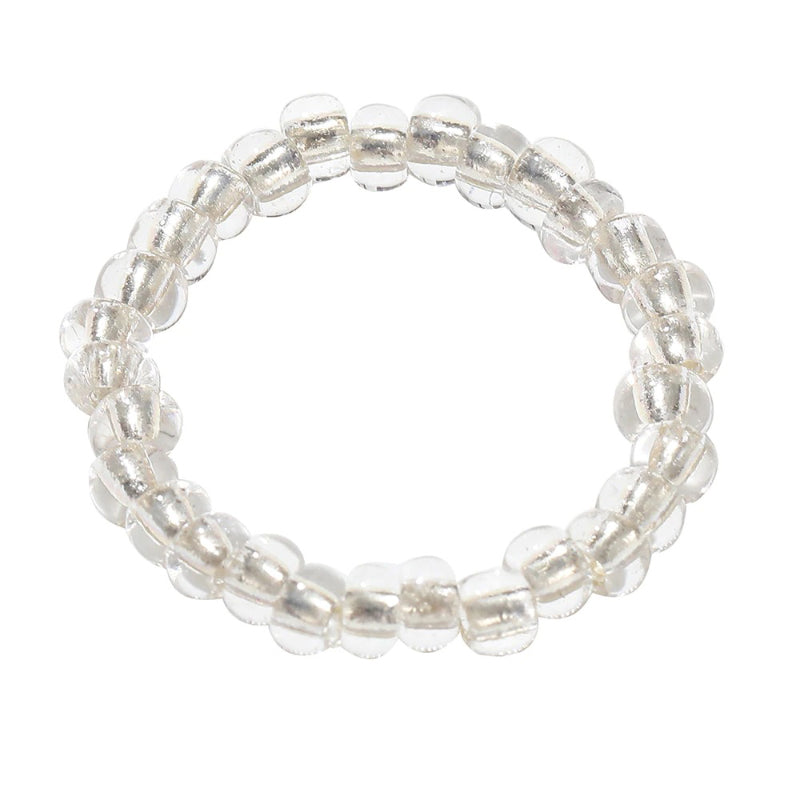 Handgefertigte bunte Acrylringe mit Perlen und Strasssteinen