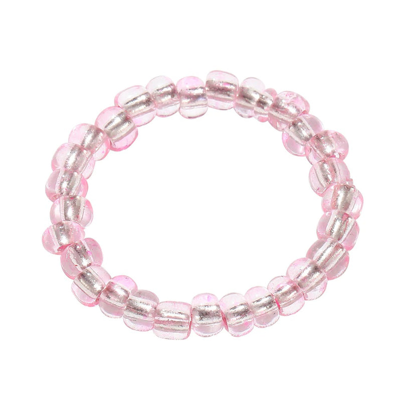 Handgefertigte bunte Acrylringe mit Perlen und Strasssteinen