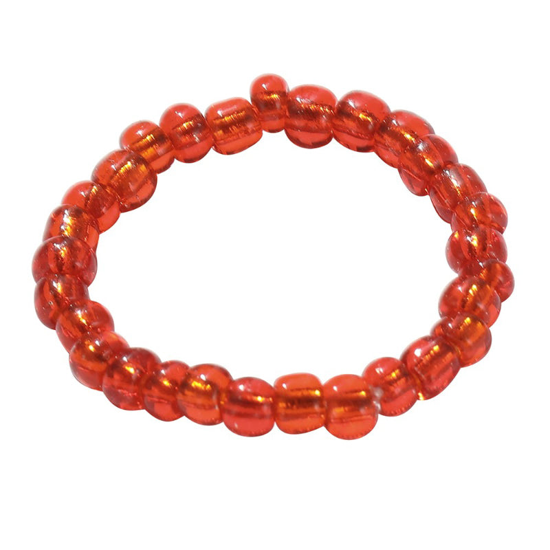 Handgefertigte bunte Acrylringe mit Perlen und Strasssteinen